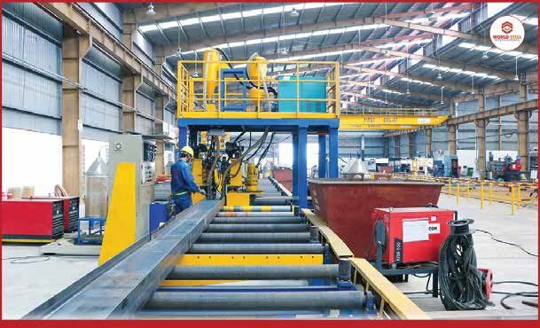 Automated beam welding line