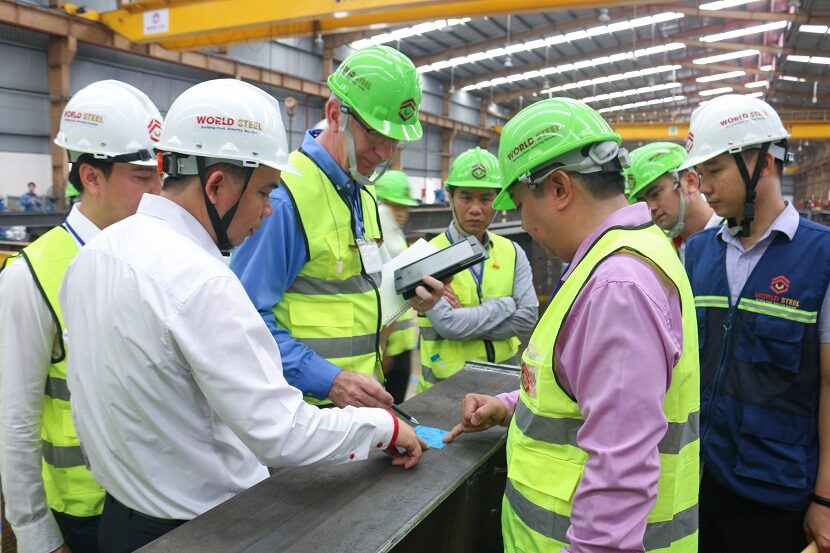 Client inspection at the factory