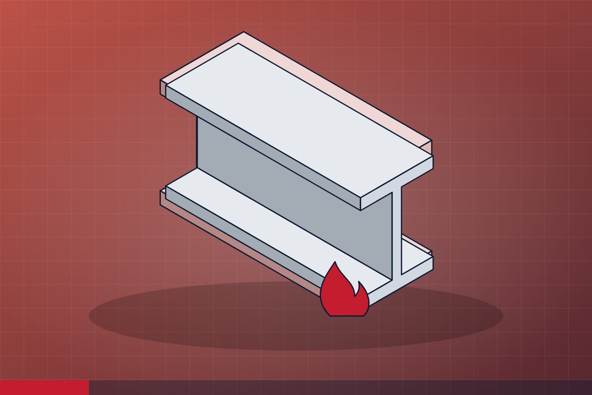 Intumescent fire protection for steel